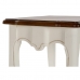 Szett 3 asztallal DKD Home Decor Fehér Barna 60 x 40 x 66 cm