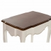 Set van 3 tafels DKD Home Decor Wit Bruin 60 x 40 x 66 cm