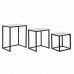 3 galdu komplekts DKD Home Decor Balts Melns 50 x 35 x 60,5 cm