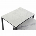 Juego de 3 mesas DKD Home Decor Blanco Negro 50 x 35 x 60,5 cm