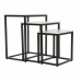 Szett 3 asztallal DKD Home Decor Fehér Fekete 50 x 35 x 60,5 cm