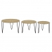 Set od tri stolice DKD Home Decor Smeđa Crna Prirodno 62 x 62 x 40 cm 62 x 62 x 40,5 cm
