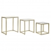 Set of 3 tables DKD Home Decor White Golden 50 x 35 x 60 cm