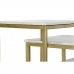 Set od tri stolice DKD Home Decor Bijela zlatan 50 x 35 x 60 cm