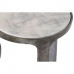 3 laua komplekt Home ESPRIT Valge Hõbedane 45 x 45 x 56 cm