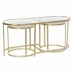 Set of 3 small tables DKD Home Decor Golden 100 x 40 x 45 cm