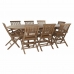 Table set with chairs DKD Home Decor 90 cm 180 x 120 x 75 cm  
