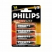 Baterijos Philips LR6P4B10 1.5 V