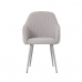Cadeira Home ESPRIT Cinzento Prateado 55 x 55,5 x 88 cm