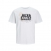 Ανδρική Μπλούζα με Κοντό Μανίκι Jack & Jones LOGO TEE SS 12252376 Λευκό