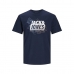 Heren-T-Shirt met Korte Mouwen Jack & Jones LOGO TEE SS 12252376 Marineblauw