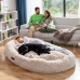 Hundeseng for mennesker | Human Dog Bed XXL InnovaGoods Beige