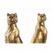 Bookend DKD Home Decor Leopard Resin Colonial (16 x 11 x 33 cm)
