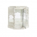 Фонарь DKD Home Decor 2 штук Белый Позолоченный Металл Стеклянный Араб Отделка состаренная 30 x 30 x 71 cm (2 штук)