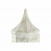 Фонарь DKD Home Decor 2 штук Белый Позолоченный Металл Стеклянный Араб Отделка состаренная 30 x 30 x 71 cm (2 штук)