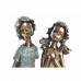 Decoratieve figuren DKD Home Decor 17 x 13 x 22 cm Rood Gouden Turkoois Kinderen (2 Stuks)