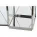 Farolas DKD Home Decor Cristal Negro Acero 18 x 18 x 43 cm Moderno Cromado