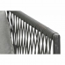 Divano da Giardino DKD Home Decor Nero Metallo Alluminio Corda 30 x 40 cm 192 x 163 x 86 cm  