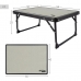 Folding Table Aktive Camping Grey 56 x 25 x 40 cm (2 Units)