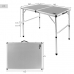 Folding Table Aktive Camping Grey 90 x 70 x 60 cm (2 Units)