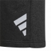 Detské krátke športové nohavice Adidas Future Icons 3 Stripes Čierna