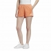 Pantalones Cortos Deportivos para Mujer Adidas  3 Stripes  Naranja