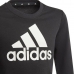 Sweat-shirt sans capuche fille  G BL SWT Adidas  GP0040 Noir