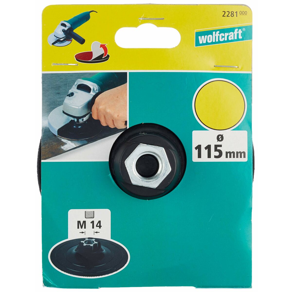 Backing pad Wolfcraft 2281000 M14