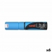 Liquid chalk marker Uni-Ball PWE-8K Blue Light Blue (6 Pieces) (6 Units)