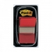 Sztikkerek Post-it Index 25 x 43 mm Piros (3 egység)