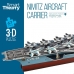 3D Puzzle Colorbaby Nimitz Aircraft carrier 67 Pieces 77 x 18 x 20 cm (6 Units)