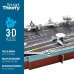 3D Puslespil Colorbaby Nimitz Hangarskib 67 Dele 77 x 18 x 20 cm (6 enheder)