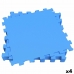 Puzzle per Bambini Aktive Azzurro 9 Pezzi Gomma Eva 50 x 0,4 x 50 cm (4 Unità)