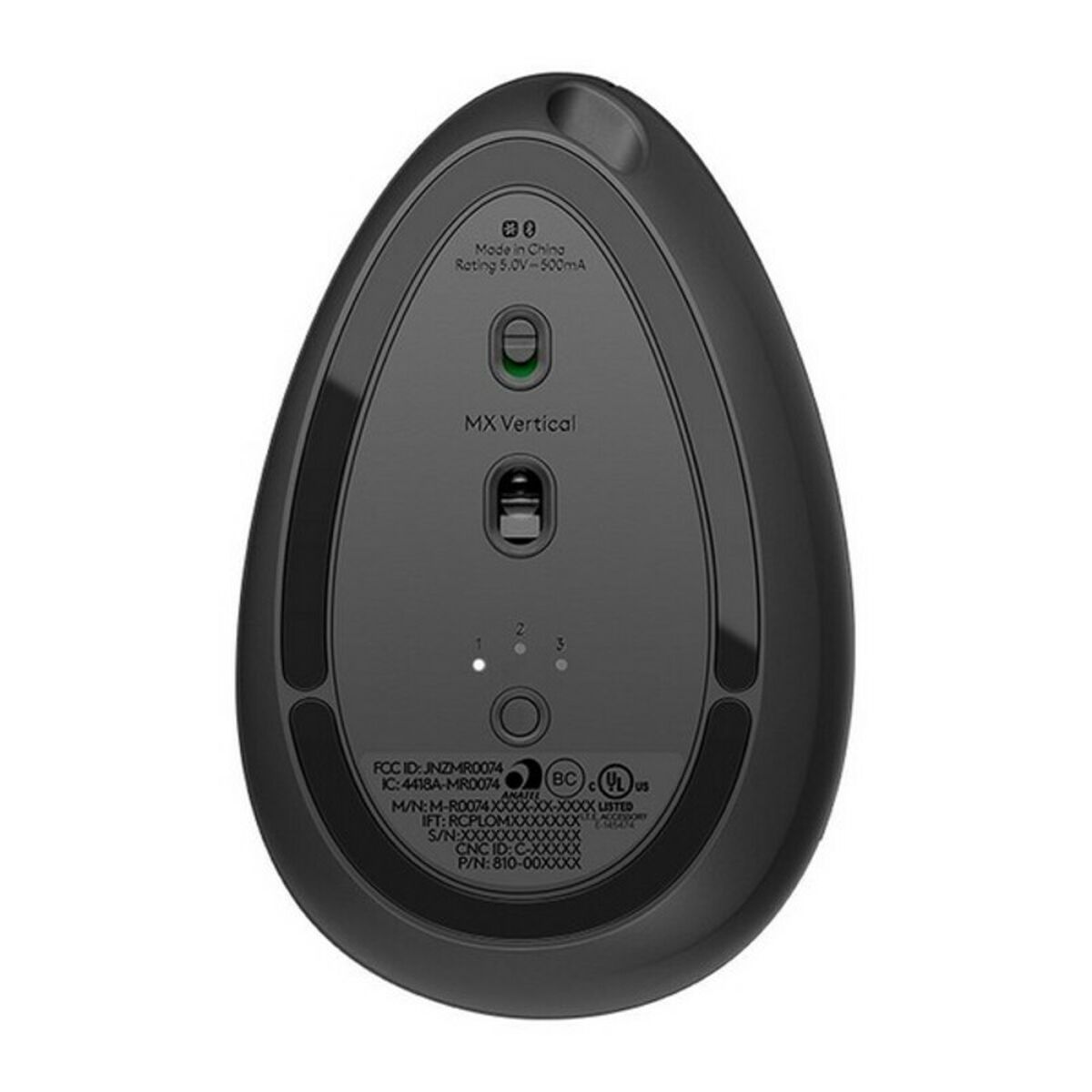 Optical Wireless Mouse Logitech MX Vertical Graphite 4000 dpi