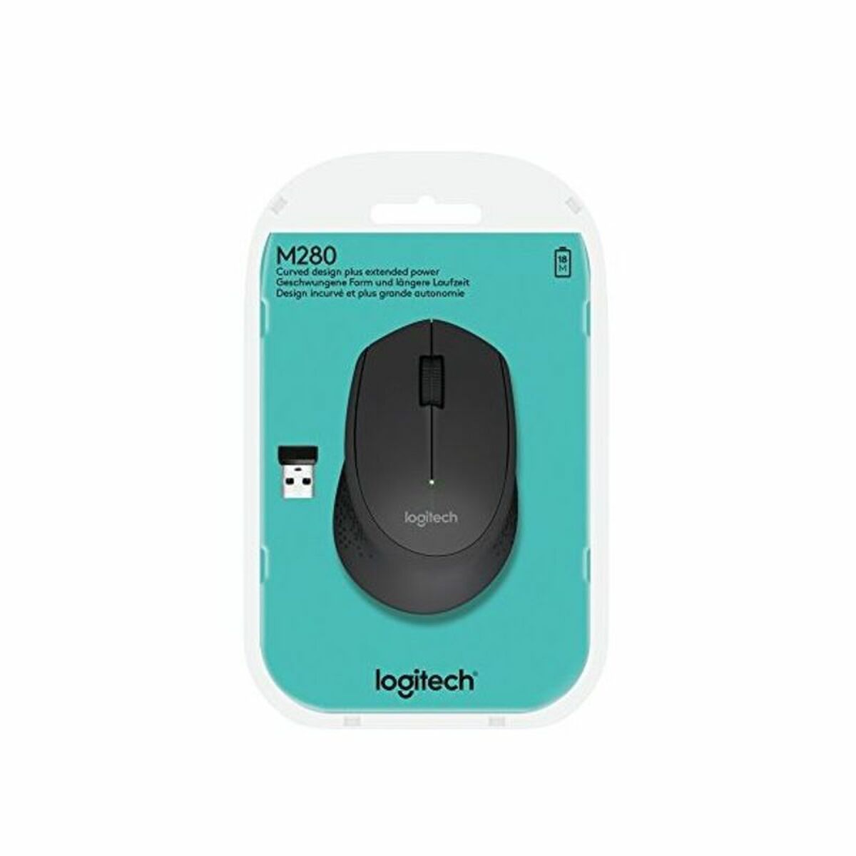 Wireless Mouse Logitech M280 Black 1000 dpi