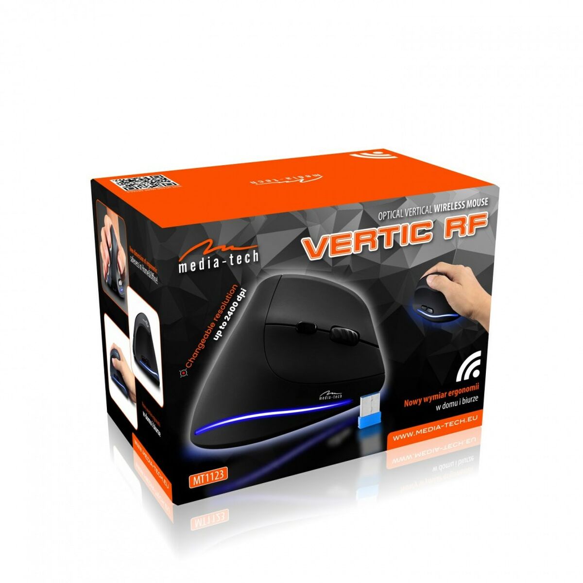 Myš Media Tech VERTIC RF MT1123 Černý