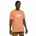 Heren-T-Shirt met Korte Mouwen Nike Dri-FIT Oranje Zalm