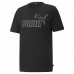 Ανδρική Μπλούζα με Κοντό Μανίκι Puma Essentials Elevated Μαύρο