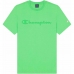 Vyriški marškinėliai su trumpomis rankovėmis Champion Crewneck Žalia
