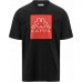 Pánske tričko s krátkym rukávom Kappa Ediz CKD Čierna