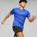 Men’s Short Sleeve T-Shirt Puma Run Favorite Logo Blue