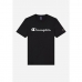 Camiseta de Manga Corta Hombre Champion Crewneck Negro