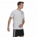 Pánske tričko s krátkym rukávom AEROREADY Adidas Designed To Move  Biela