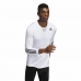 Men’s Short Sleeve T-Shirt Adidas Techfit Fitted 3 Bandas White