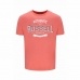 Kortarmet T-skjorte til Menn Russell Athletic Amt A30081 Oransje Koral