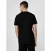 Heren-T-Shirt met Korte Mouwen 4F Regular Plain Zwart