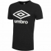Спортивная футболка с коротким рукавом Umbro WARDROBE FW Чёрный