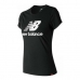 Dámské tričko s krátkým rukávem New Balance Essentials  Černý