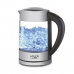 Vattenkokare Adler AD 1247 Stålgrå Glas 2200 W 1,7 L