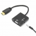 Virta-adapteri PcCom Essential HDMI VGA Jack 3.5 mm